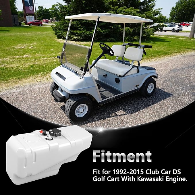 Gas Fuel Tank Fit For Club Car DS Golf Cart 1992-up,Replace OE# 1013970 & 1016003, Includes Cap & Accessories