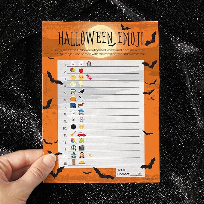 DISTINCTIVS Halloween Party Emoji Guessing Game - Image 2