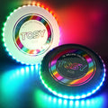 TOSY Flying Disc - 108 RGB Multicolor or 36 Monocolor LEDs, Super Bright, Smart Modes, Easter Basket Stuffers Gift, Camping Toy for Kid/Teen/Adult, Auto Light Up, Rechargeable, Waterproof, 175g