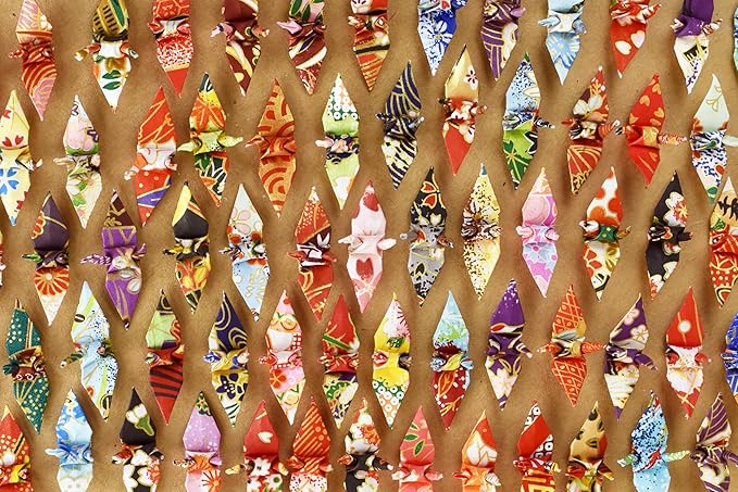 50 Origami Paper Yuzen Washi Paper Different Patterns Japanese Print 3x3 inches - Image 5