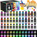 64 PCS Classic & Pastel & Metallic & Glow in the Dark Acrylic Paint Set by POPYOLA