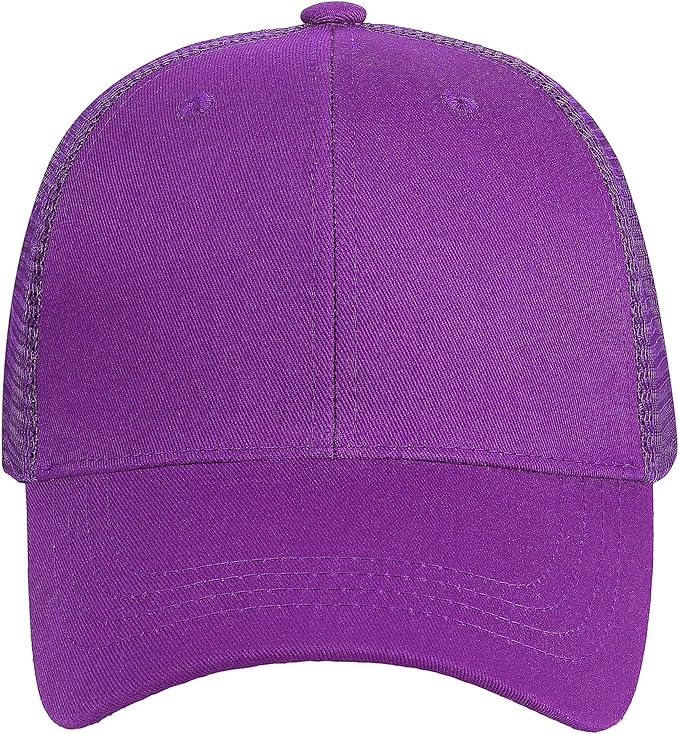 Falari Trucker Hat Baseball Cap Structured Plain Design 6 Panel, Adjustable Size