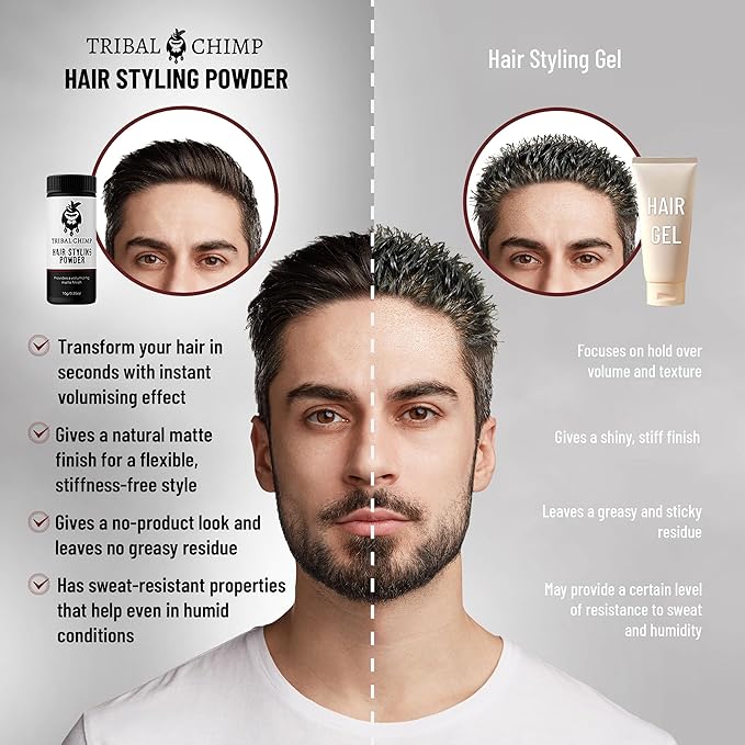 Tribal Chimp Hair Styling Powder, All-day Invisible Hold Hair Volumizer and - Image 5
