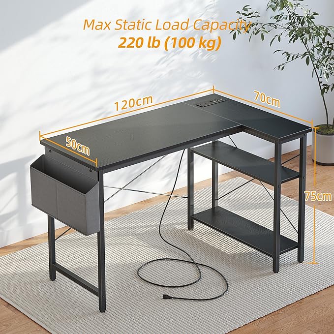 TIQLAB L Shaped Computer Desk - Image 3