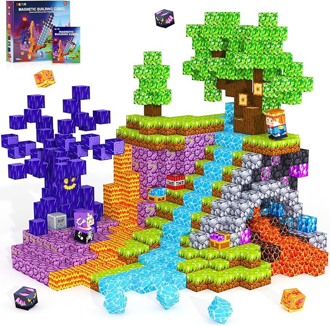 Magnetic Blocks, Kids Magnetic Building Cubes Toys by Unknown
