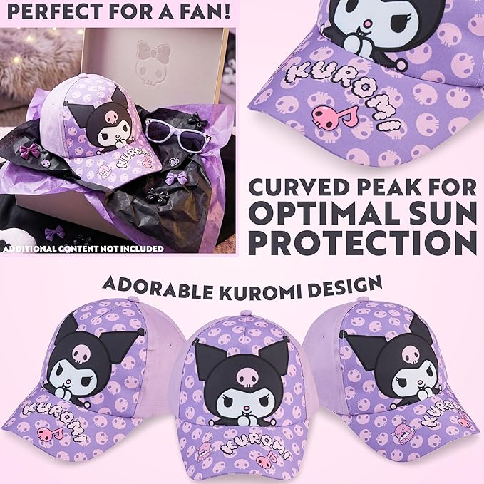 Hello Kitty | Disney Stitch | Care Bears Baseball Cap & Sunglasses for Girls UV400 Sun Protection Gifts for Girls