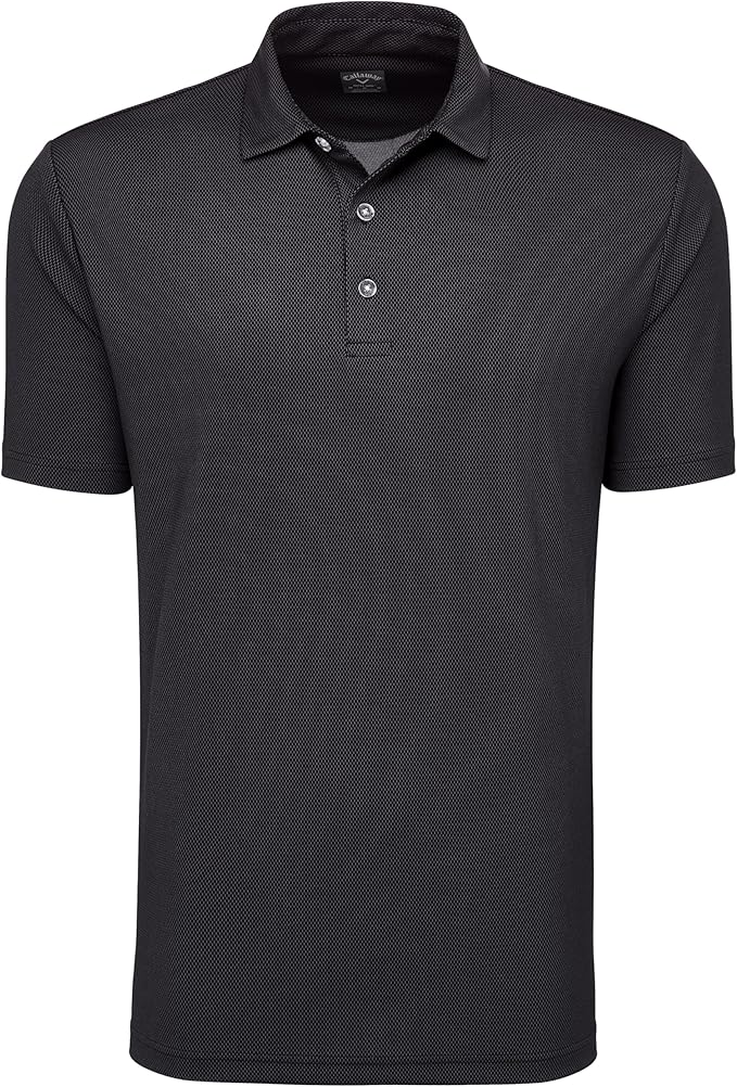 Callaway Men's Basics Short Sleeve Birdseye Polo Shirt