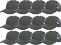 Gelante Mesh Trucker Hat Baseball Cap Structured Front Panel Wholesale LOT 12 Pack