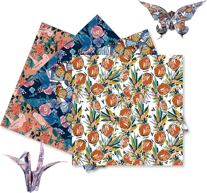 Origami Paper Kit 50 Sheets 6 Inch Square Double Sided Color 10 Vivid Colors - Image 4