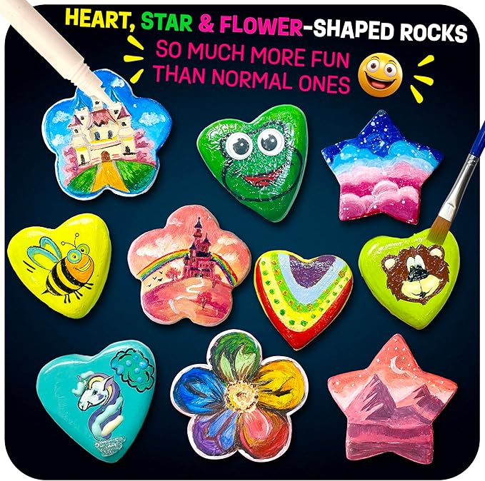 Heart, Flower & Star Shaped Rocks - Image 2