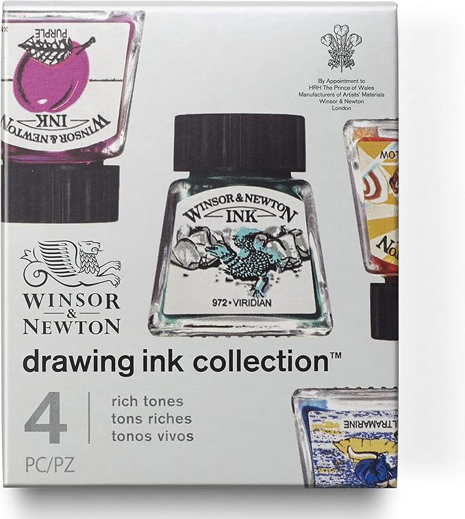 Winsor & Newton Collection Drawing Ink Set, Rich Tones by WinsorNewton