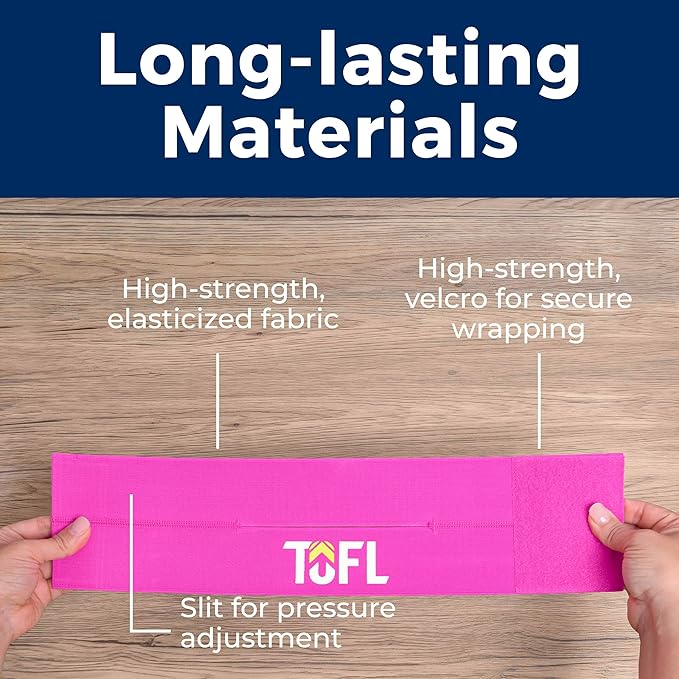 TOFL Baseball Glove Wrap Band for Mitt Shaping | Elastic Strap with Adjustable Closure for Pocket Forming & Storage | Youth & Adult Softball Mitt Care Accessory (Color & Quantity Options)