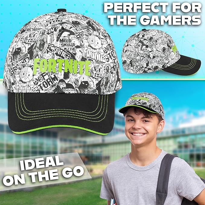 Get Trend Pokemon | Minecraft | Fortnite | Super Mario Kids Baseball Cap, Sunglasses Set UV Protection, Gamer Gifts for Boys