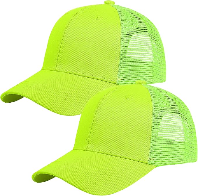 Falari Trucker Hat Baseball Cap Structured Plain Design 6 Panel, Adjustable Size