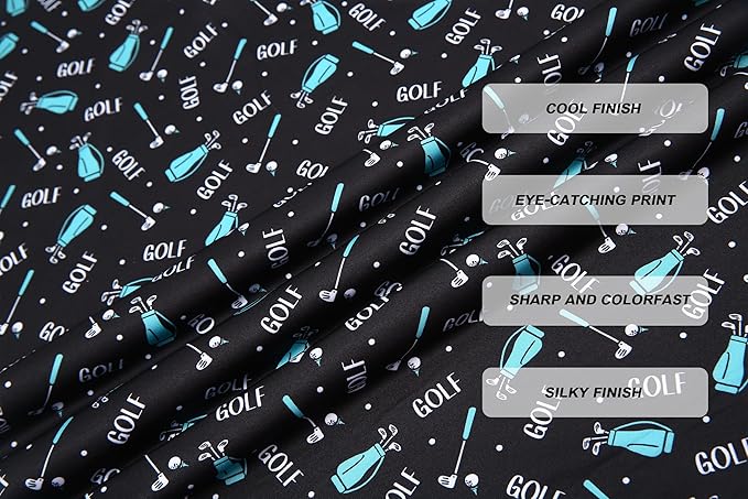 Damipow Premium Golf Shirts for Men Dry Fit Performance Polo Short Sleeve Collared Shirt