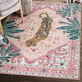 Tribal Rugs, 3x5 Pink Boho Small Area Rugs by Aldopein