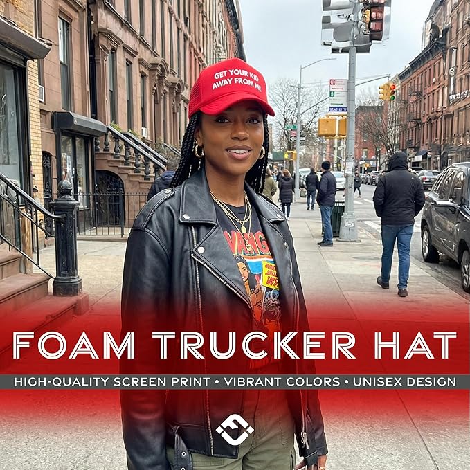 Funky Junque Premium Mesh Snapback Trucker Hat - Stylish Comfort for All - Patriotic, Humor & More