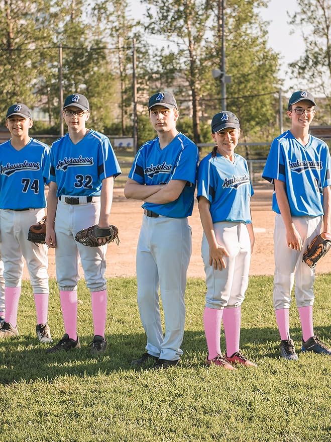 Baseball Socks and Belt Combo Set Cotton Boys Adjustable Baseball Softball Socks and Belt for Boys Girls