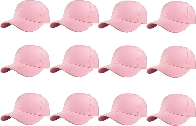 Gelante Plain Blank Baseball Caps Adjustable Back Strap Wholesale LOT 12 PC'S