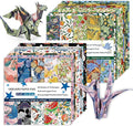 Origami Paper Kit 100 Sheets 6 Inch Square Double Sided Color 20 Vivid Colors by Bestartsuppliesforyou
