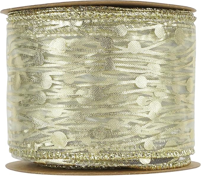 MEEDEE Gold Wired Ribbon - Image 9