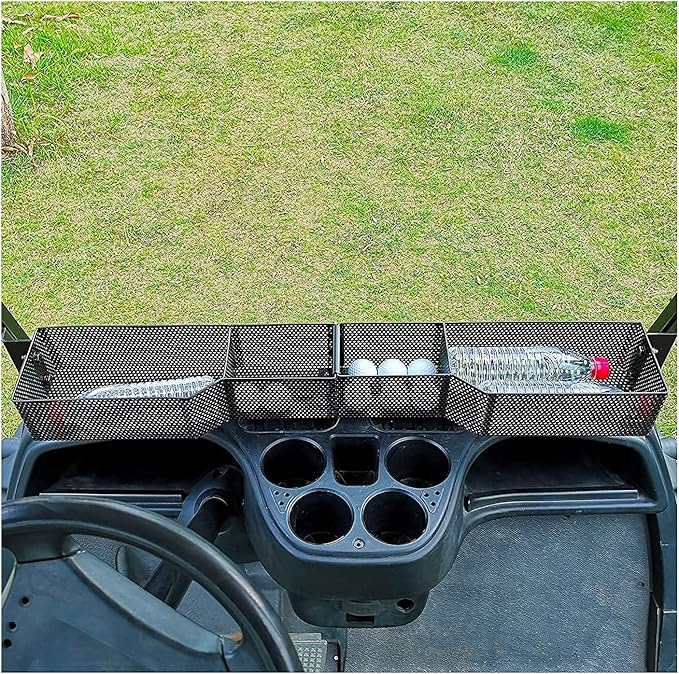 10L0L Golf Cart Front Inner Storage Basket for Yamaha G29, Yamaha Drive & Drive 2 Models, Large Compartments Dashboard Front Storage Tray Organizer