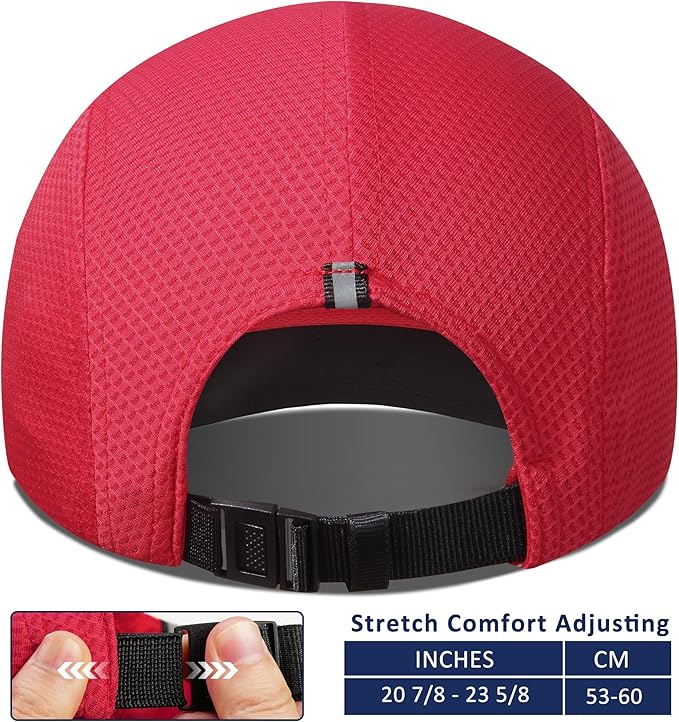 GADIEMKENSD Women's Race Day Running Cap Performance Mesh Hat - Excellent Ventilation, Lightweight, Reflective Safety
