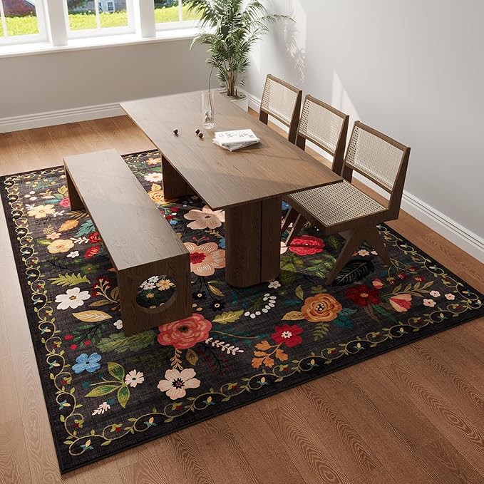 Rugcomf Area Rugs 8x10 Rug for Living Room Clearance Washable Boho Area Rug Non - Image 6