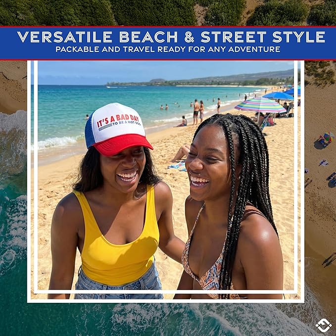 Funky Junque Premium Mesh Snapback Trucker Hat - Stylish Comfort for All - Patriotic, Humor & More