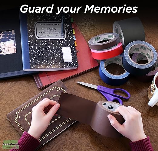 BookGuard 1 Inch Premium Bookbinding Repair Cloth Tape, 15 Yards Per Roll - Image 6