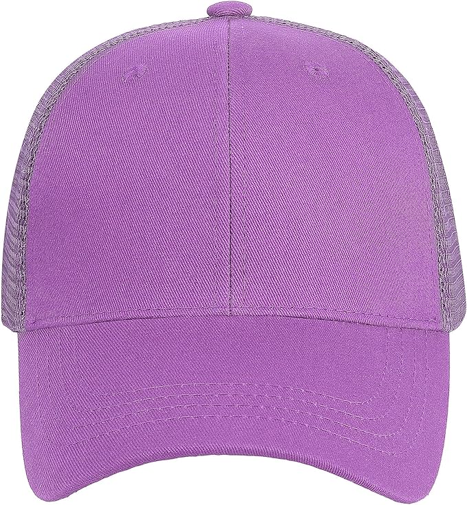 Falari Trucker Hat Baseball Cap Structured Plain Design 6 Panel, Adjustable Size