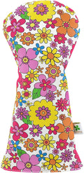 Foretra Driver Headcover Golf Club Covers Blade Mallet Putter Cover Alignment Stick Holder Hybrid Fairway Wood Head Cover Flower Pattern Novelty Golf Accessories for Most Brands