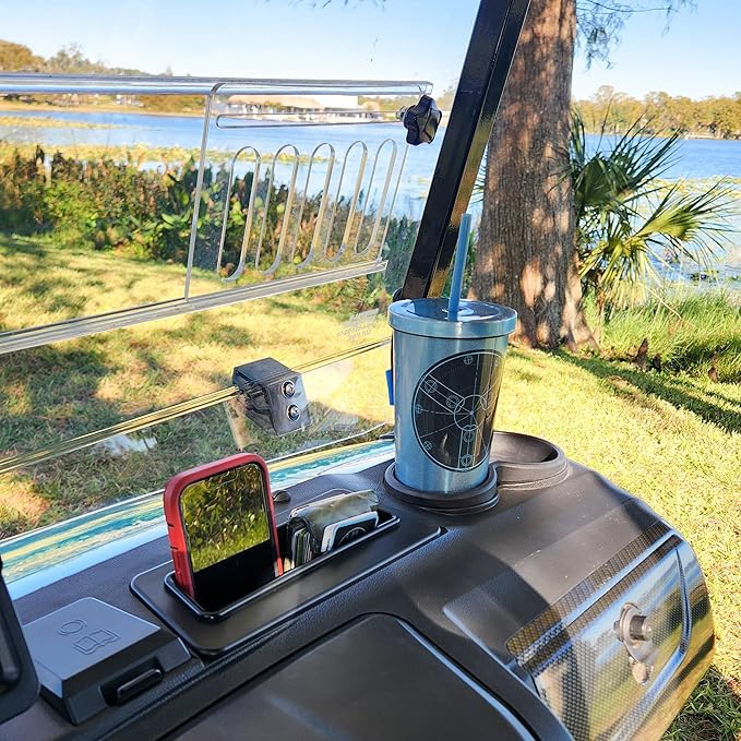 Evolution Golf Cart Golf Ball Holder Replacement Cell Phone Pocket
