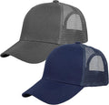 Falari Trucker Hat Baseball Cap Structured Plain Design 6 Panel, Adjustable Size