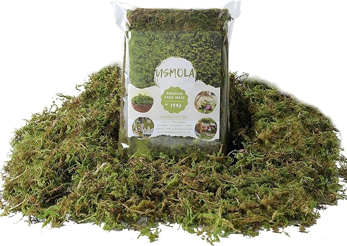 Fake Green Moss for Potted Plants, 4OZ Artificial Moss for DIY Crafts, Faux - Image 2