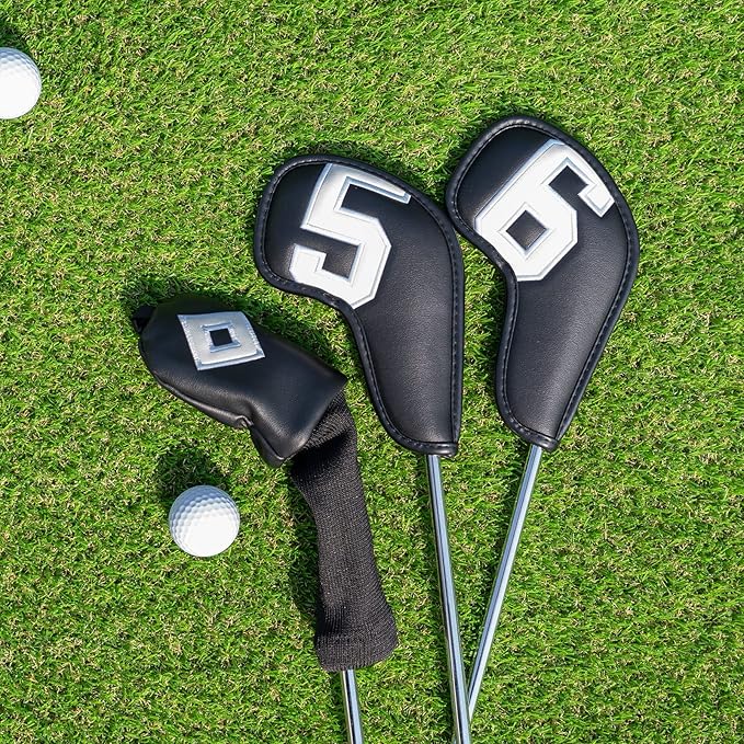 Craftsman Golf Magnetic Iron Headcovers Protective Cover with Large No. Available for Customize Name