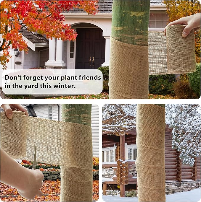 LaRibbons 2 Pcs 6 Inch Burlap Wide Fabric Craft Ribbon, 10 Yard Per Roll - Image 5