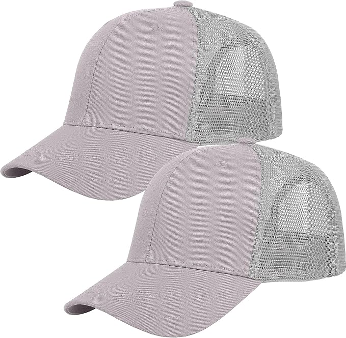 Falari Trucker Hat Baseball Cap Structured Plain Design 6 Panel, Adjustable Size