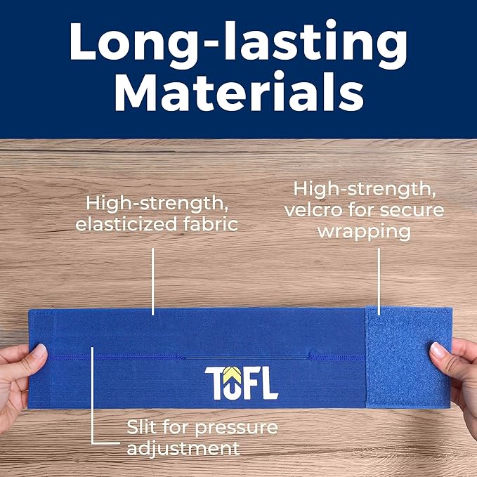 TOFL Baseball Glove Wrap Band for Mitt Shaping | Elastic Strap with Adjustable Closure for Pocket Forming & Storage | Youth & Adult Softball Mitt Care Accessory (Color & Quantity Options)