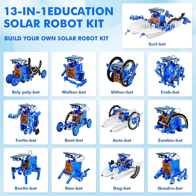 STEM 13-in-1 Education Solar Power Robots Toys - Image 3