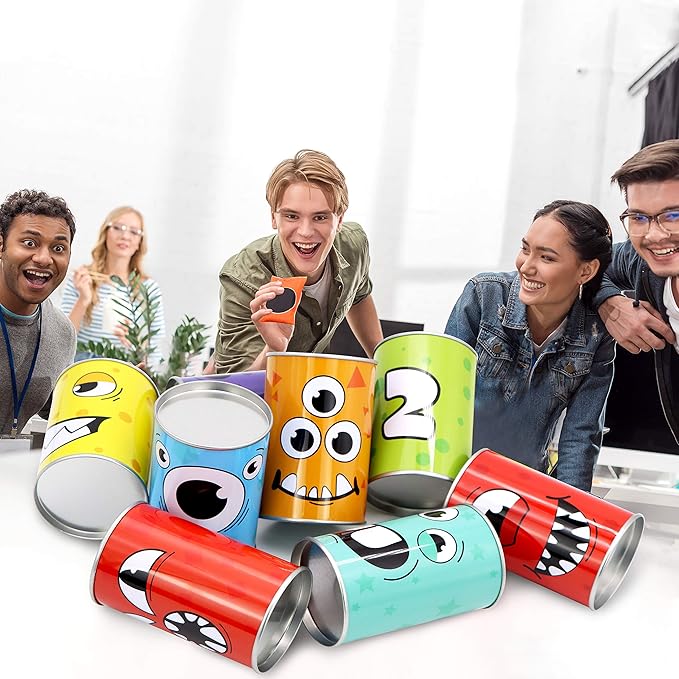 JOYIN 13 Pcs Carnival Bean Bag Toss, Knockdown Can Game Set, Holiday & Birthday - Image 6