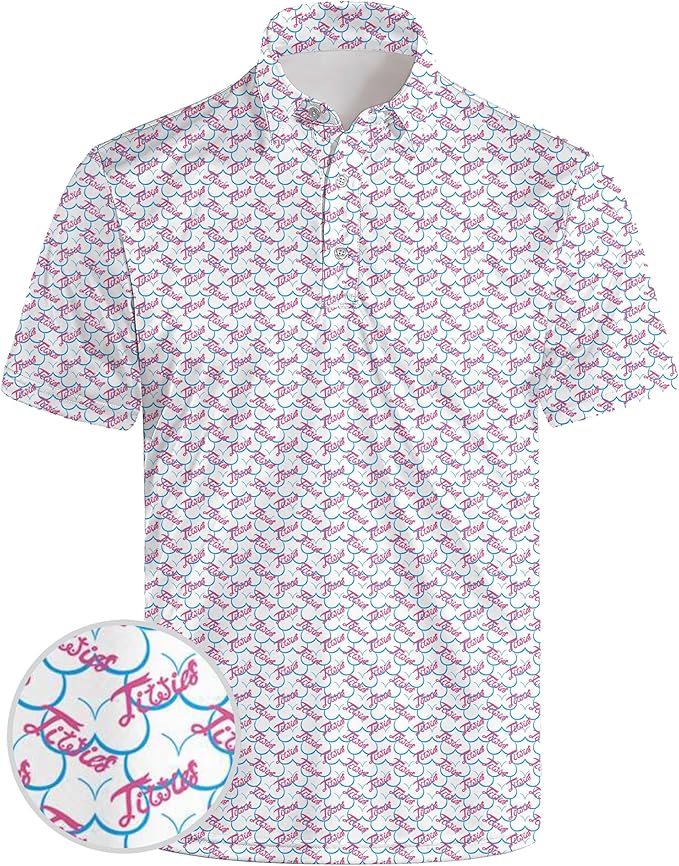 Mens Golf Shirts Golf Polo Shirts for Men Short Sleeve Polo Shirts Golf Gifts