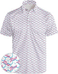 Mens Golf Shirts Golf Polo Shirts for Men Short Sleeve Polo Shirts Golf Gifts