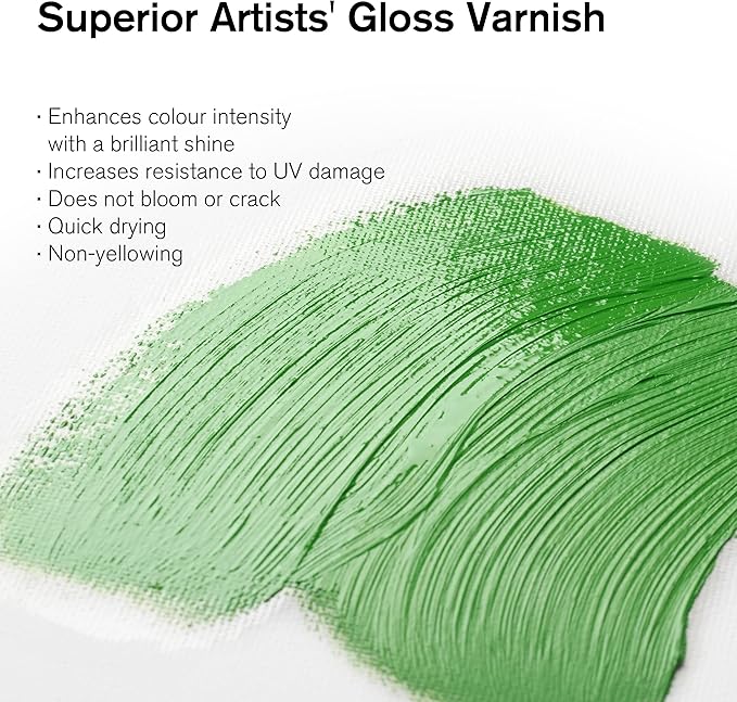 Winsor & Newton Professional Artists' Gloss Varnish, 75ml Bottle - Image 2