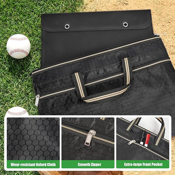 AOLEBA Baseball Lineup Board for Dugout,Dry Erase Magnetic Metal Baseball Clipboard for Coaches