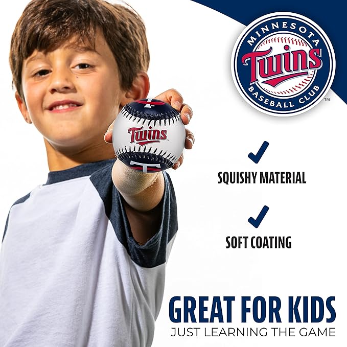 Franklin Sports MLB Team Soft Baseballs - Team Logo - Fan Shop Toy Baseball for Kids - Decoration for Desks and Office