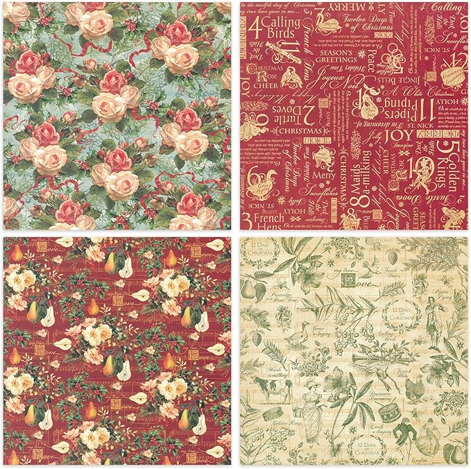 48 Sheets 24 Designs Scrapbook Paper Pad, Scrapbooking DIY Decorative - Image 6