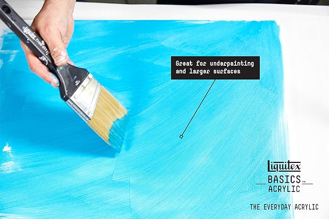 Liquitex BASICS Acrylic Paint, 250ml Tube, Cadmium Orange Hue - Image 5