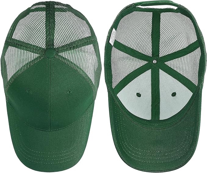 Falari Trucker Hat Baseball Cap Structured Plain Design 6 Panel, Adjustable Size