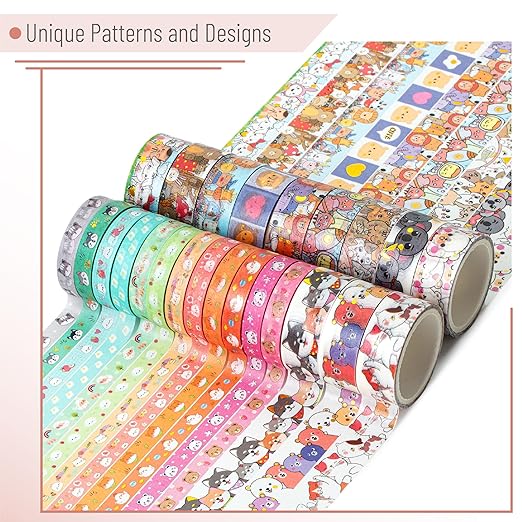 Mr. Pen- Cute Washi Tape for Journaling, 24 Rolls, 3 Meter/Roll, Decorative - Image 3